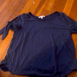 Top with ties on sleeve